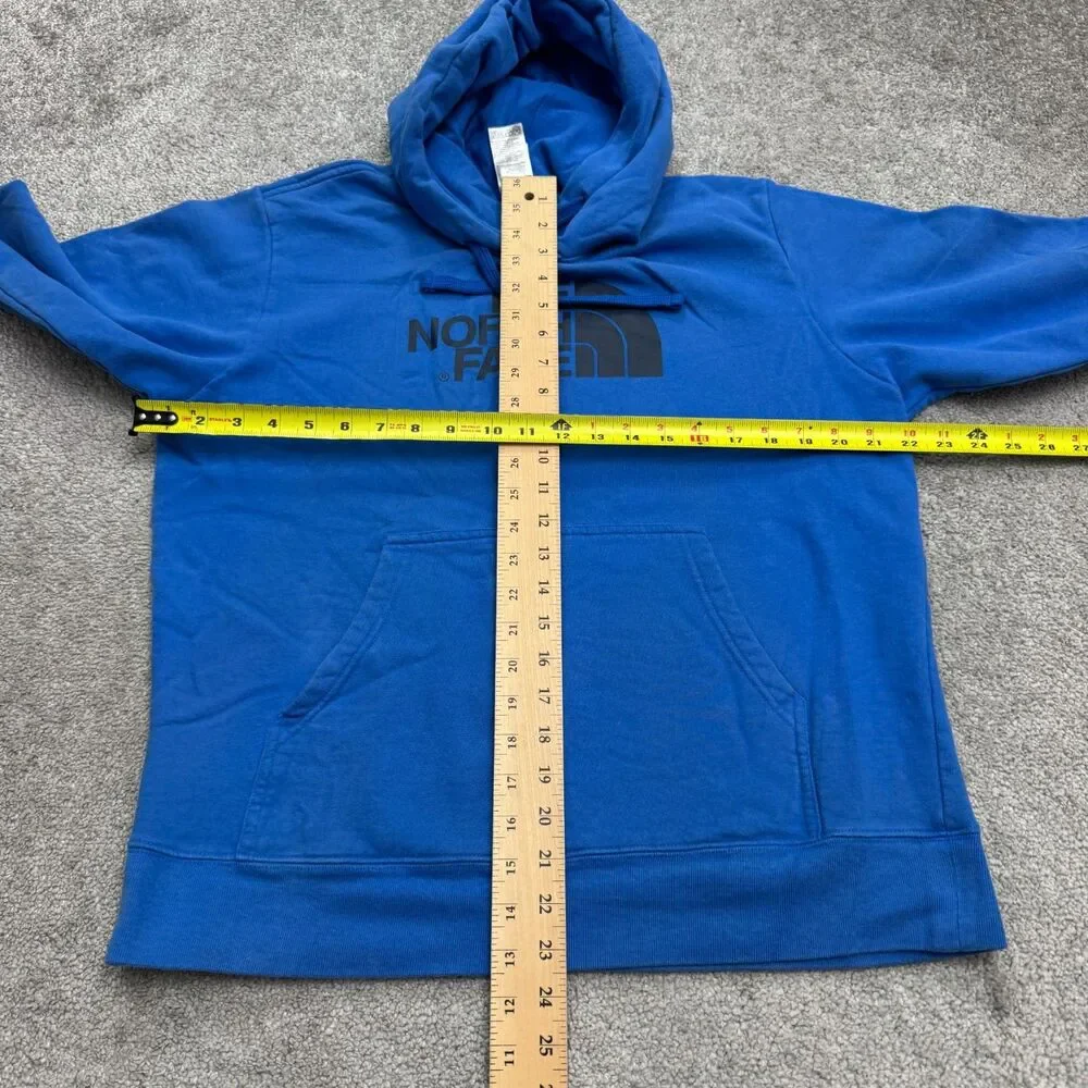 The North Face Half Dome Graphic Hoodie Pullover Sweatshirt Mens Medium Blue